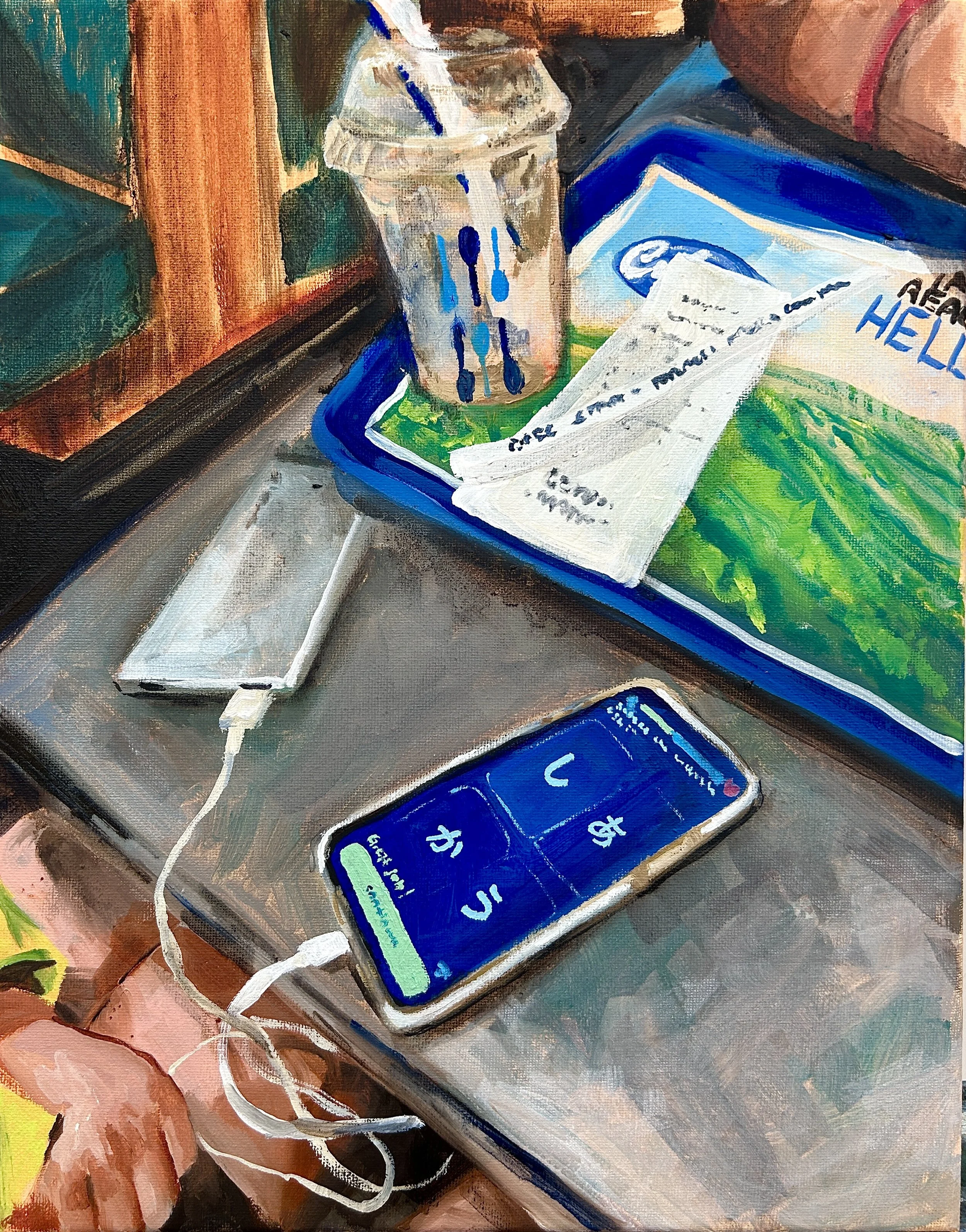 Select the correct character for “shi” oil on canvas, 11 x 14 in. 2025