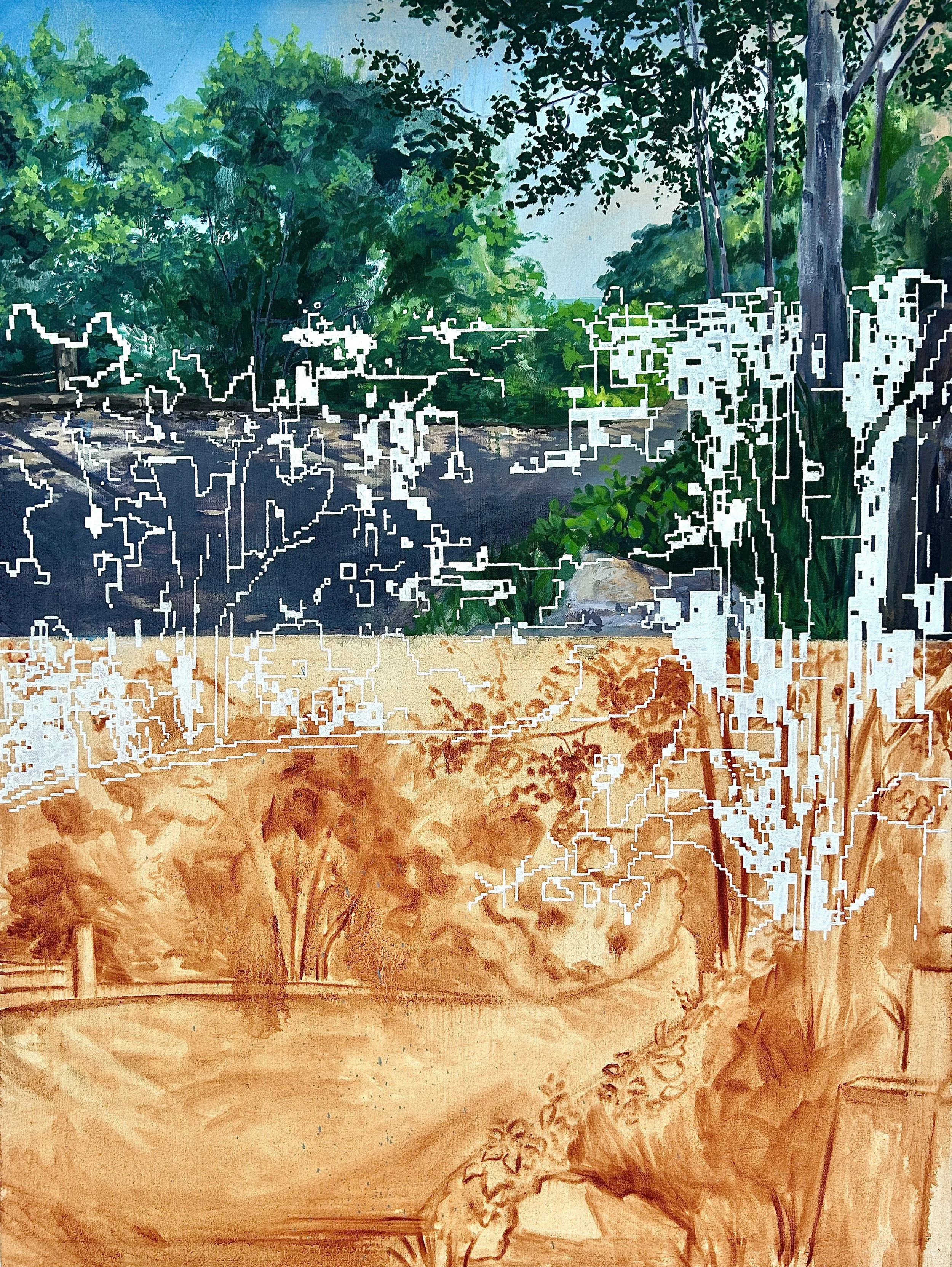 Landscape, oil on canvas 36 x 48 in. 2025