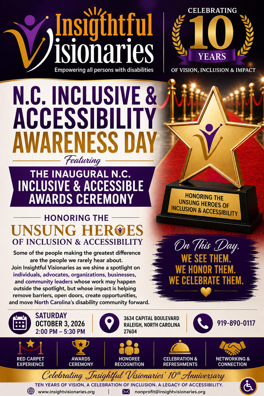 Inaugural N.C. Inclusive &amp; Accessible Awards Ceremony