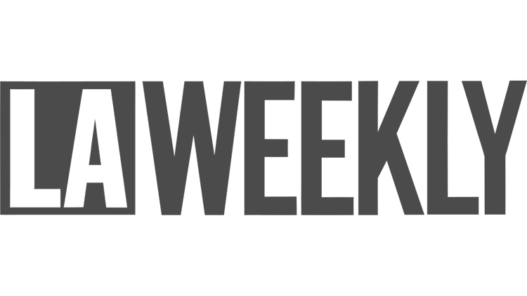 Black and white logo with the large letters 'LA' and a white star on the upper right side.