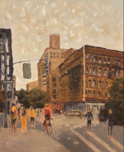 Is that the right way?, 2025. Oil on canvas - 16X20"