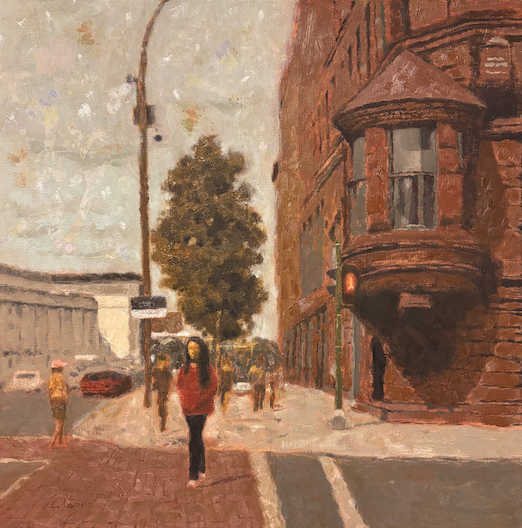 Walking in Front, 2025. Oil on canvas - 20X20"