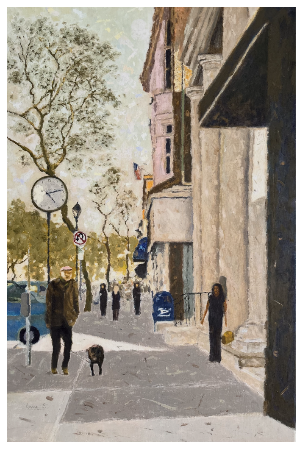 Walking ALONG, 2025. Oil on Canvas - 24X36"