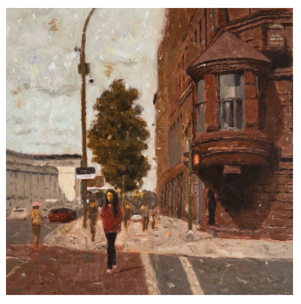 Walking in Front, 2025. Oil on canvas - 20X20"