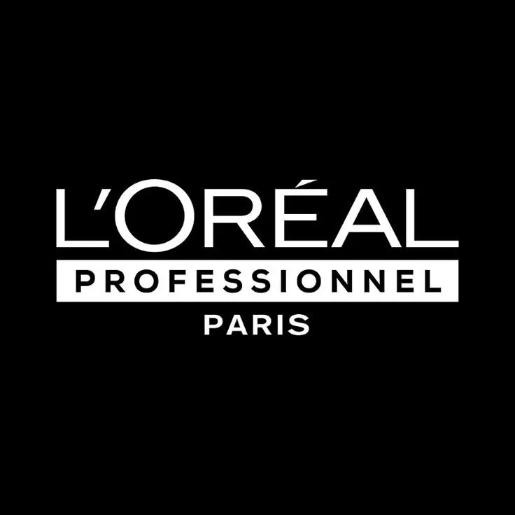 Logo noir et blanc de L'Oréal Professionnel avec le texte 'L'Oréal Professionnel Paris'.
