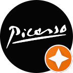 Logo de Picoree avec texte stylisé et étoile orange
