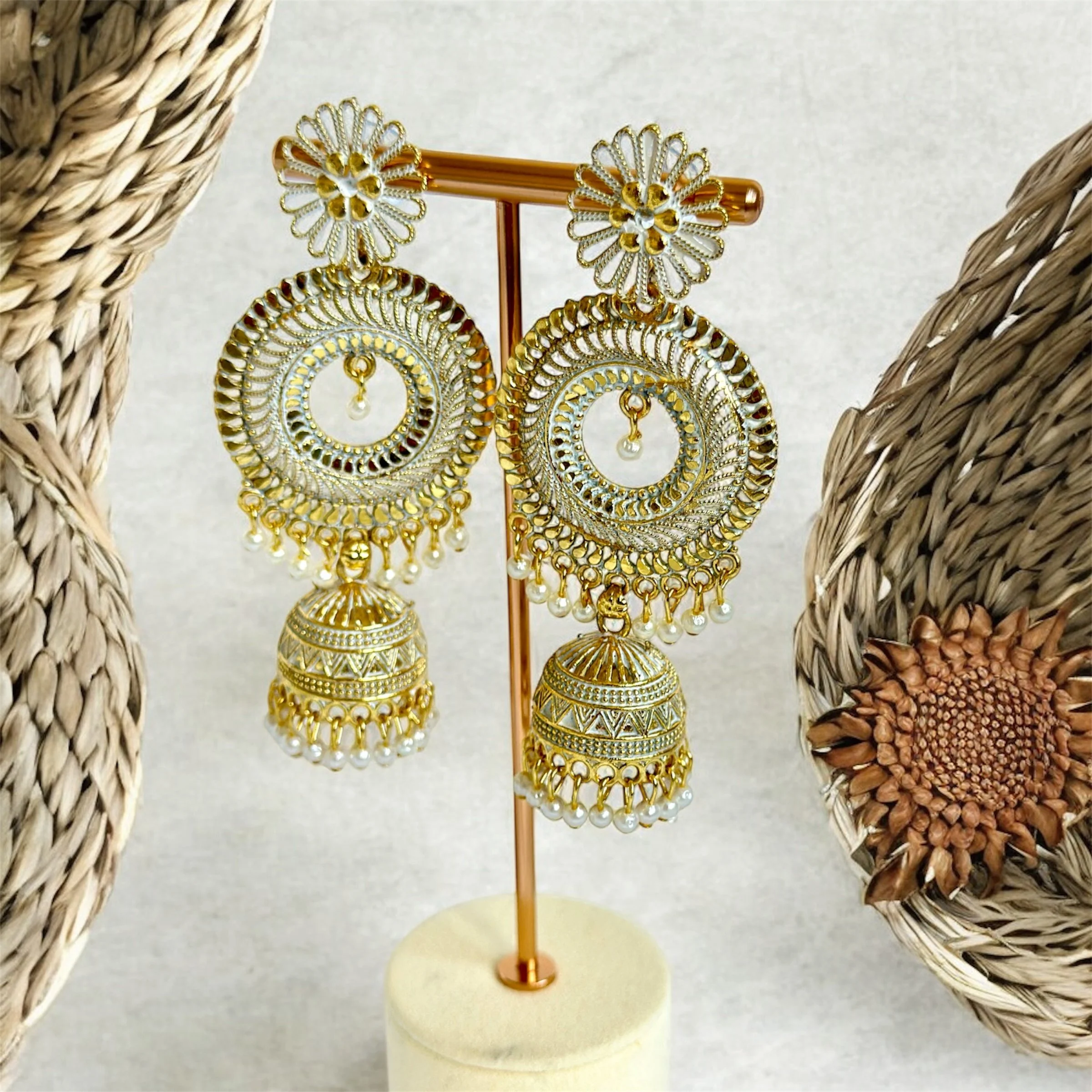 Circular long Jhumkhas