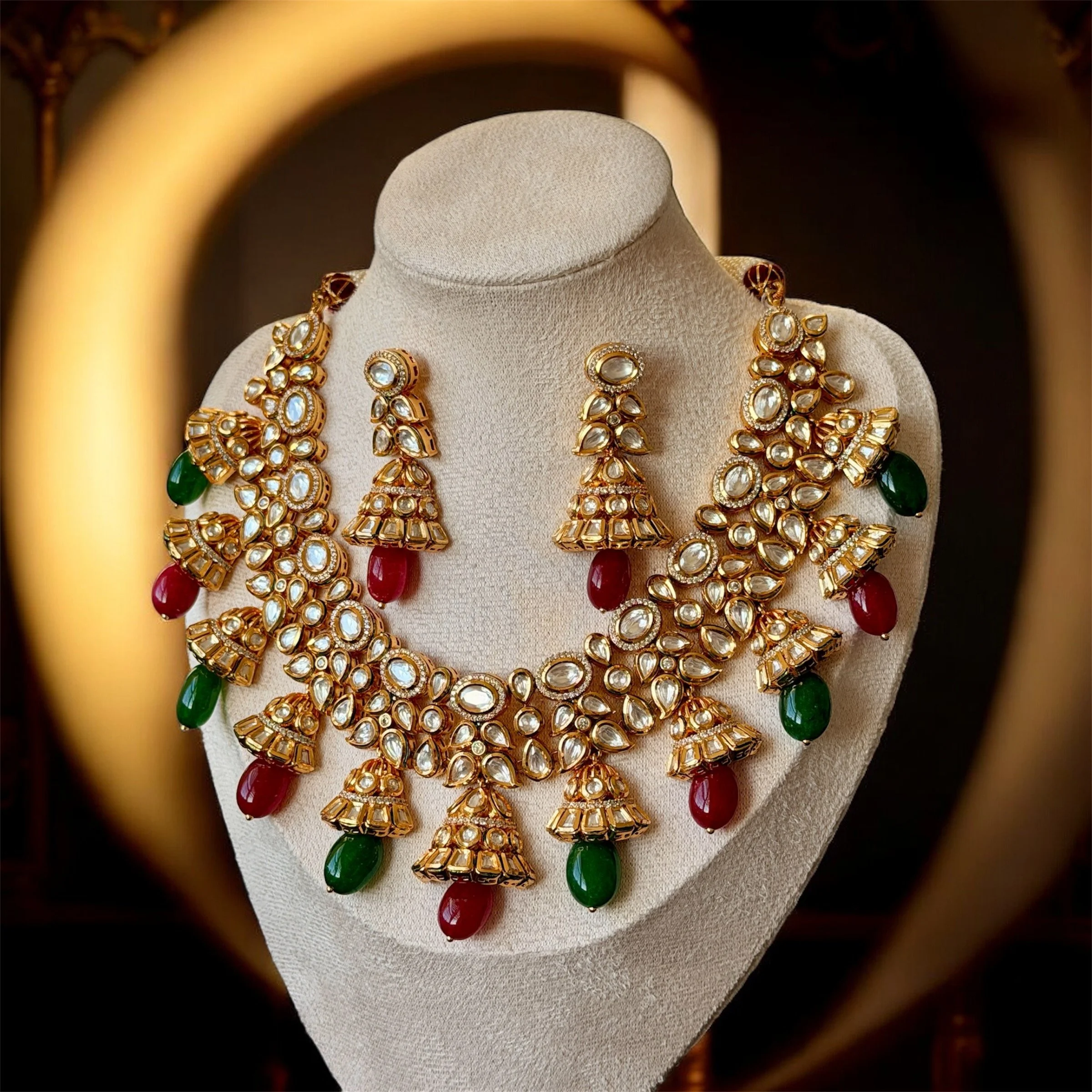 Red / Green Kundan Bridal
