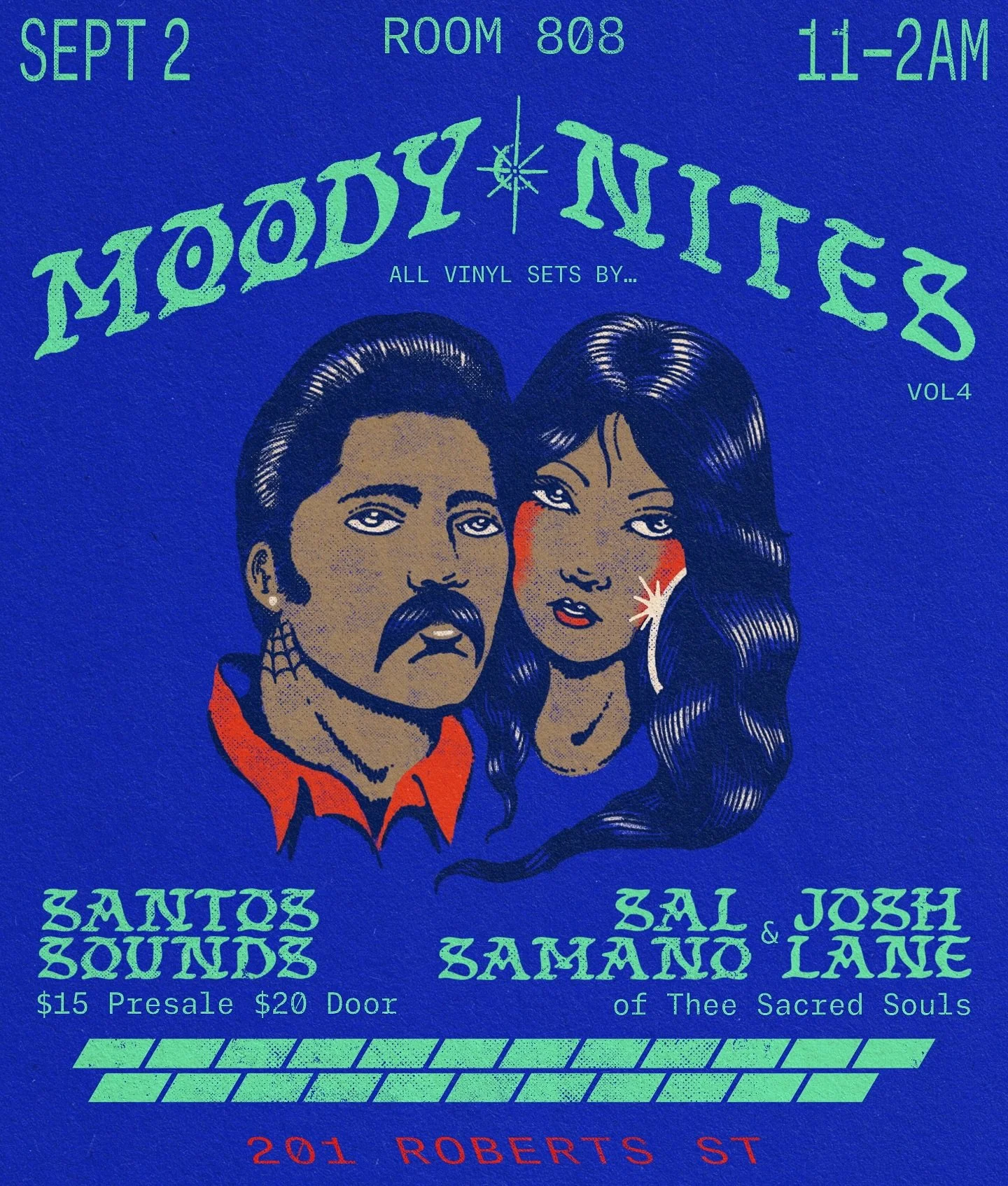 NEXT MONTH we welcome back @sal_samano &amp; @joshlanemusic of @theesacredsouls to Houston with the Unofficial Afterparty &ldquo;Moody Nites&rdquo;

Join us Sept 2nd for special vinyl sets by the pair alongside @santosounds playing anything from rare
