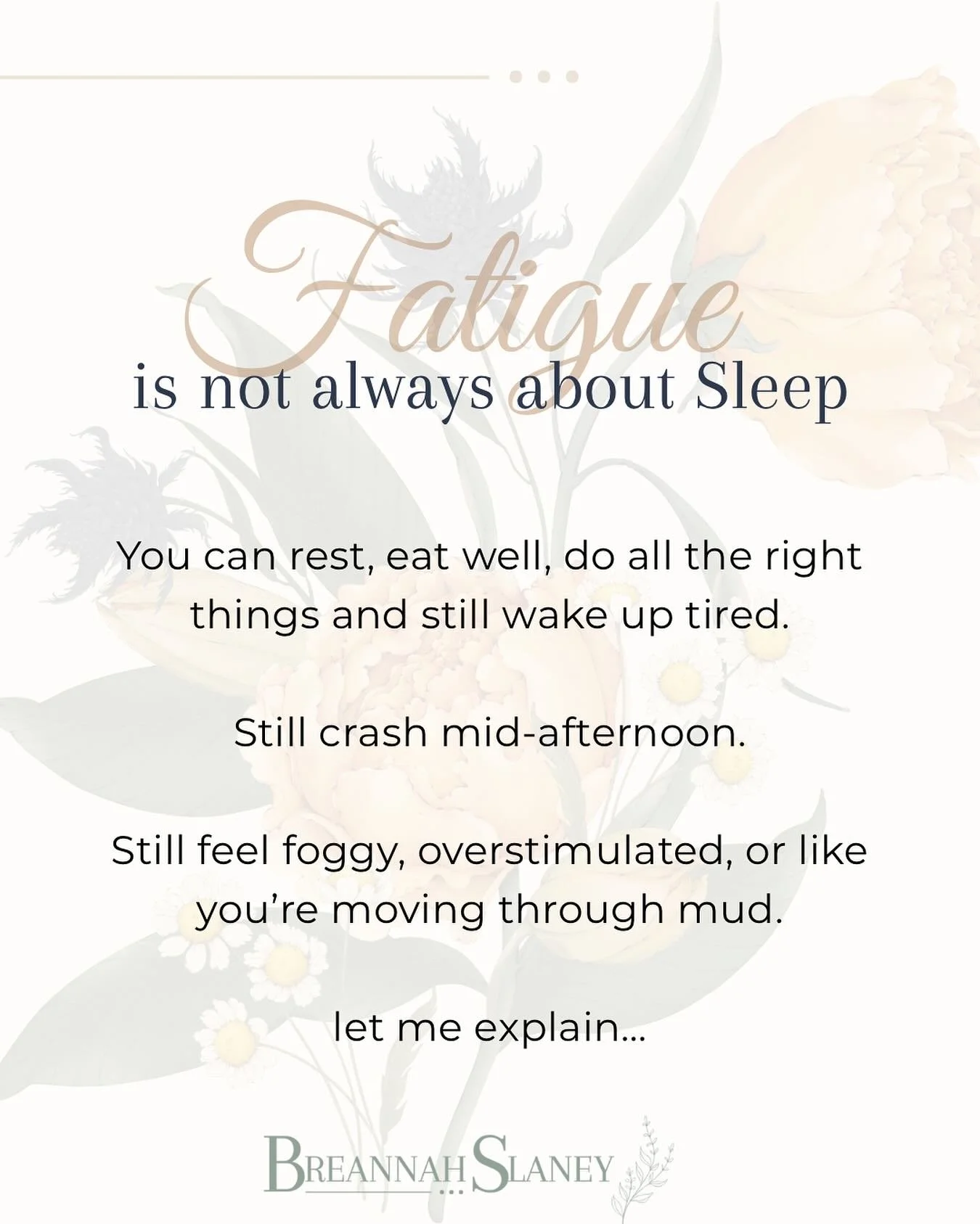 Most people don&rsquo;t come in saying &ldquo;I have digestive issues.&rdquo;
They come in saying &ldquo;I&rsquo;m exhausted.&rdquo;

And what they don&rsquo;t realize is how deeply those two are connected.

In Chinese medicine, your energy and your 