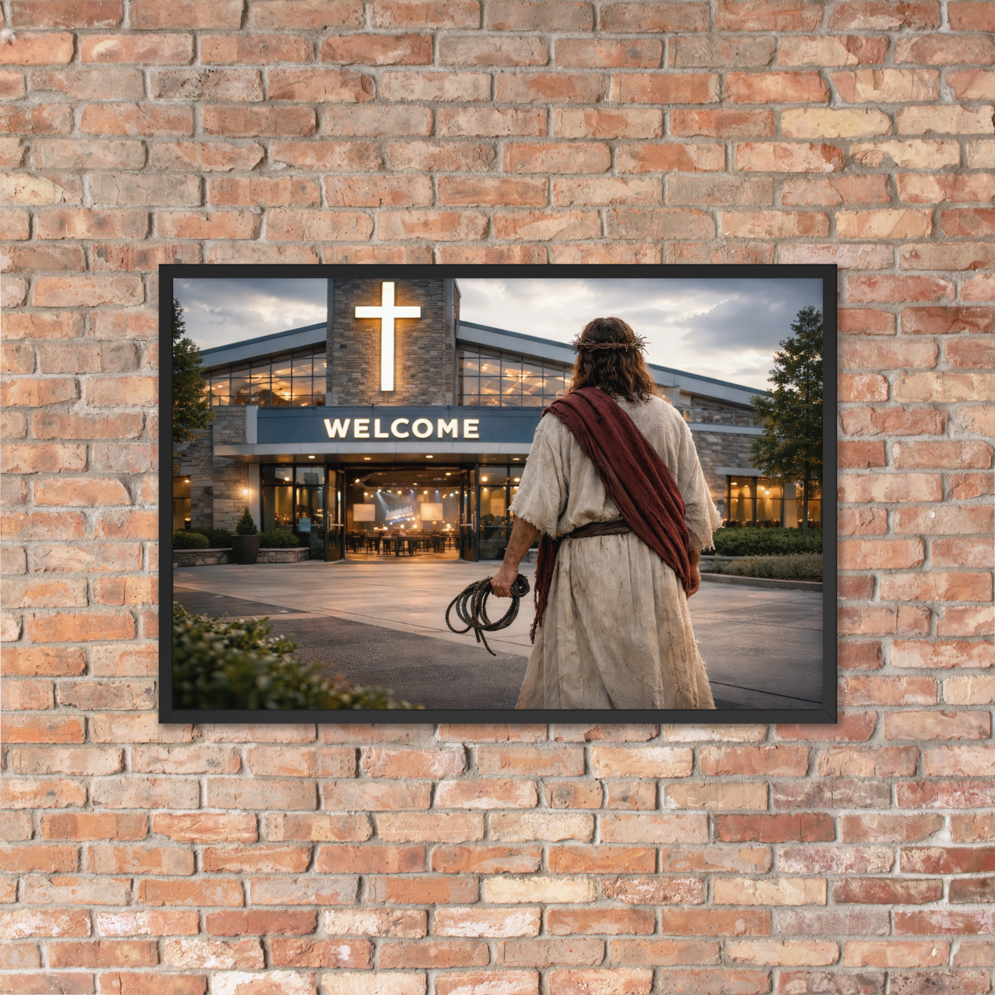 John 2:13–17 | Not a Cute Story — A Warning Framed matte paper poster