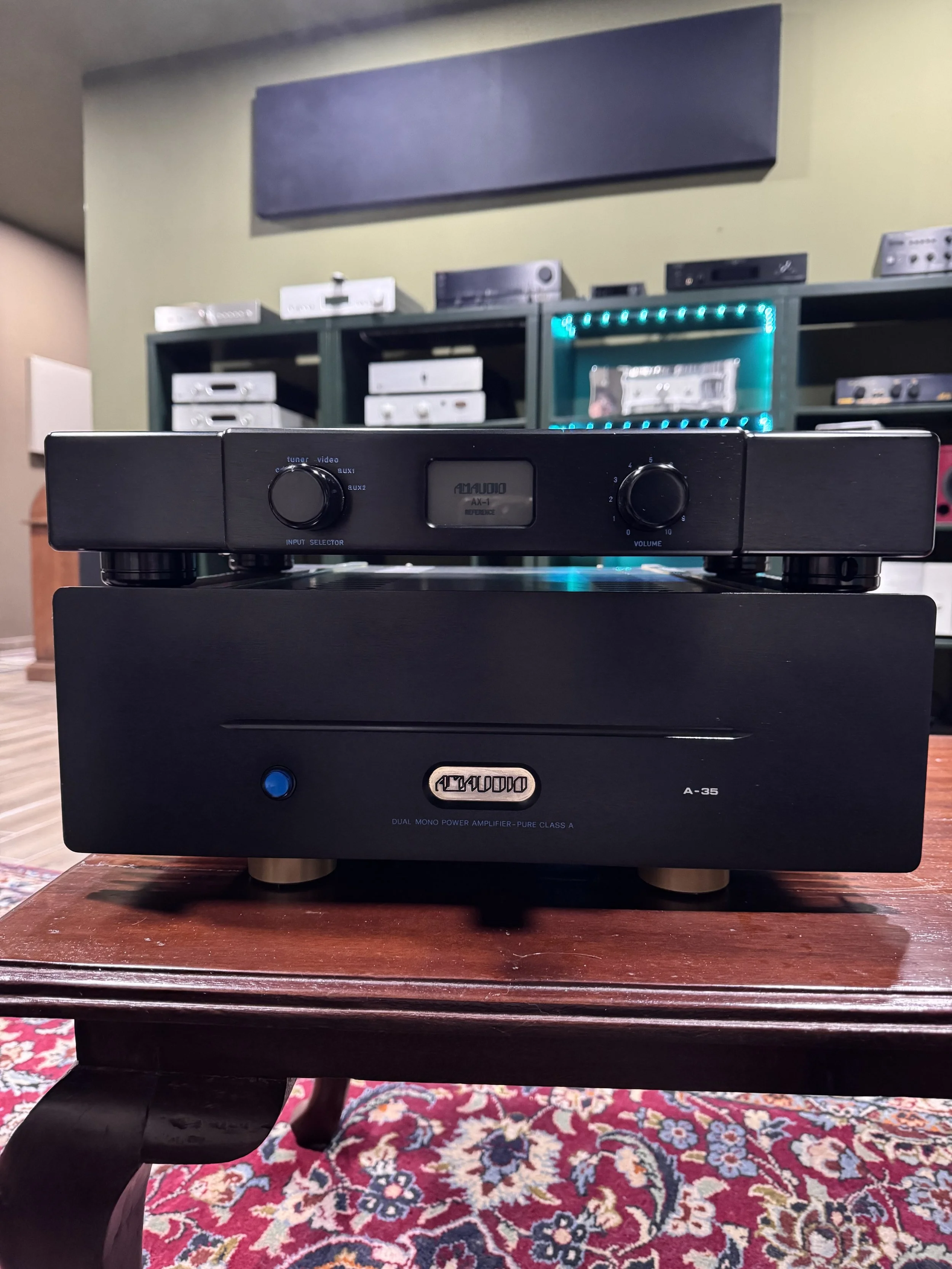 AM AUDIO  Amplificatore dual mono A-35 - Pre Amplificatore AX-1 reference