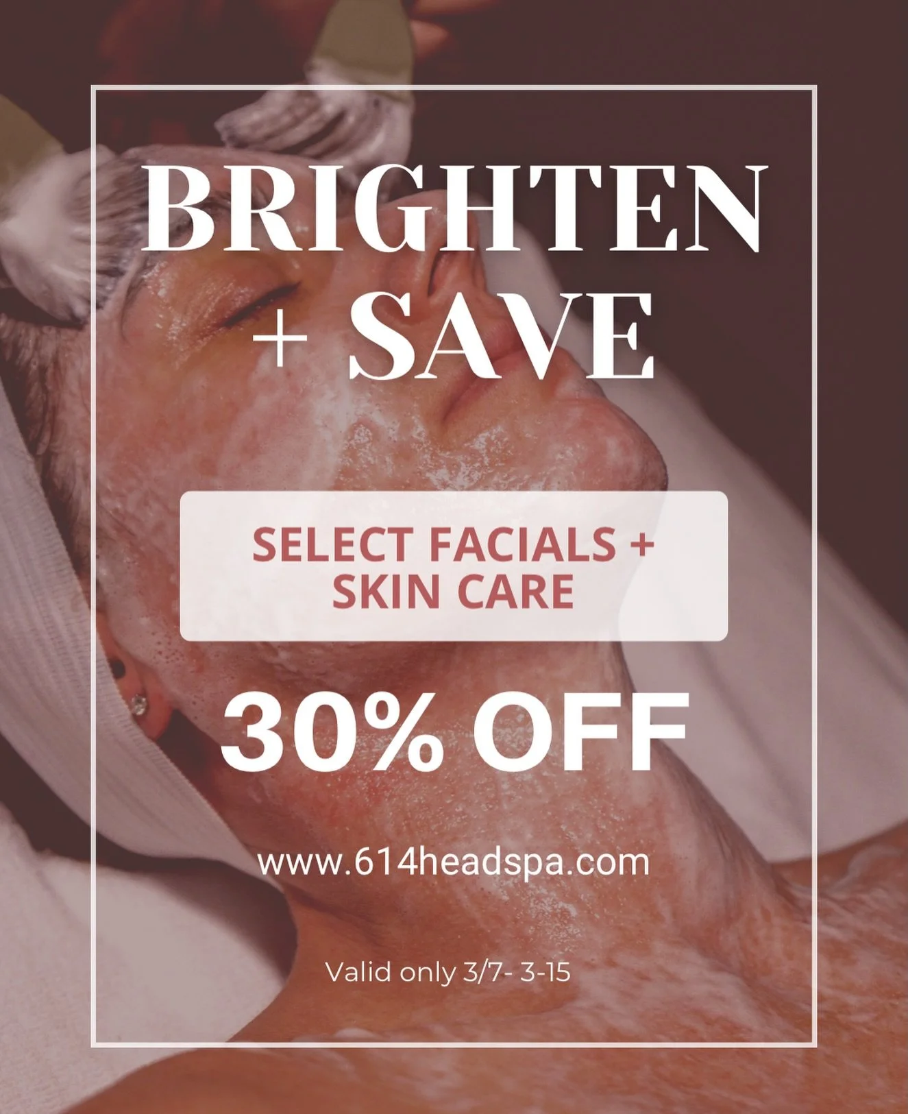 30% off, Say WHAT?🤣 

 30% off any skin service $74+ available until 3/15 💕  Not valid with any other promo or discount.
#skingoals #skincareroutine #columbusoh #614living #ohiogram