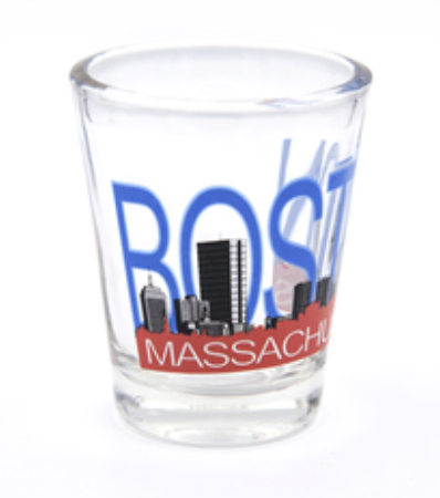 Boston Skyline Shot Glass
