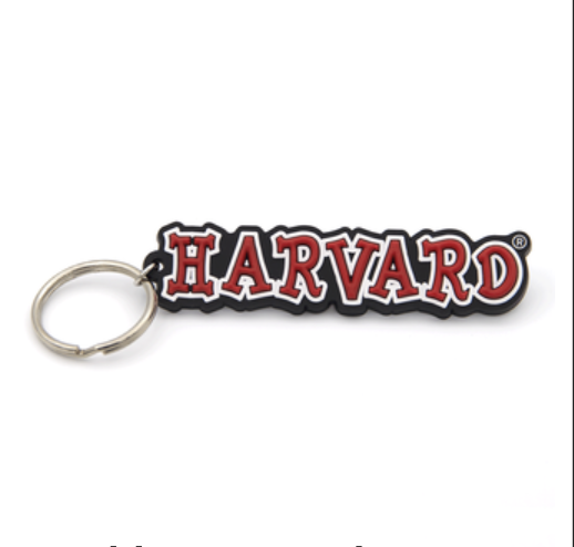 Harvard Rubber Keychain