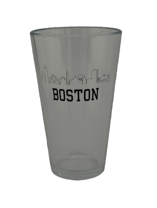Boston Skyline Pint Glass