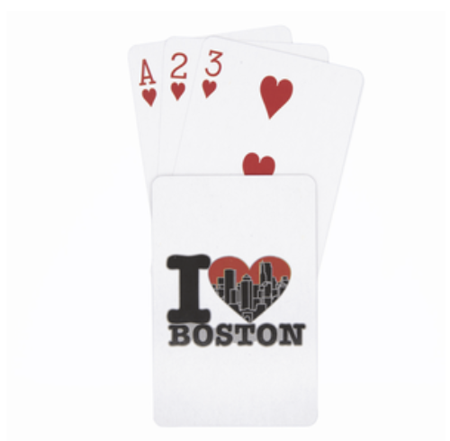 I Heart Boston Playing Cards