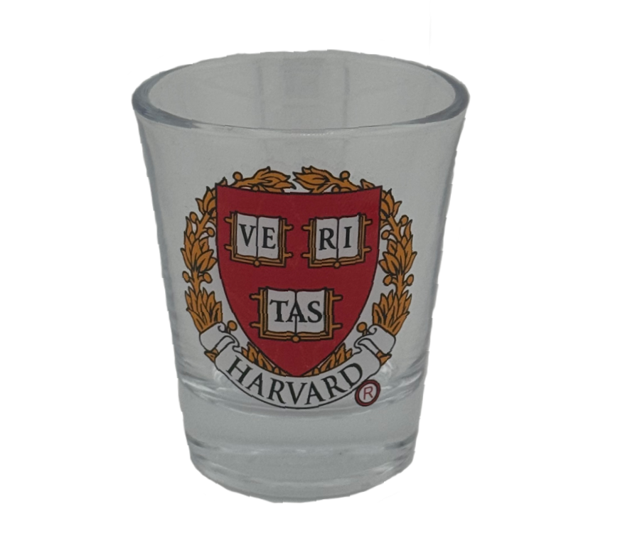 Harvard Shot Glass