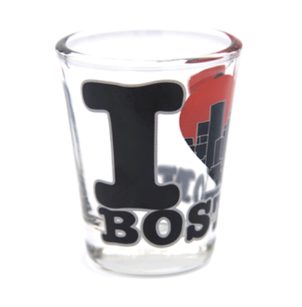 I Heart Boston Shot Glass