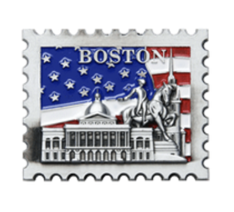 Boston Stamp Magnet