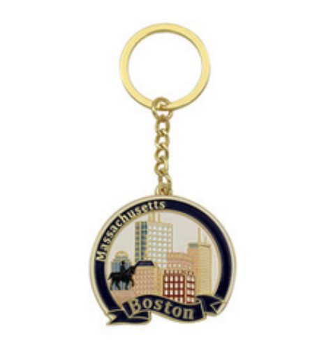 Navy Gold Seal Keychain