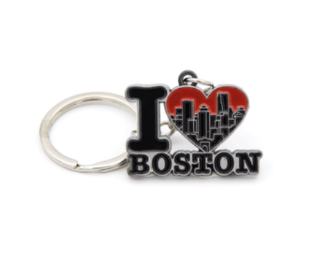 I Heart Boston Keychain