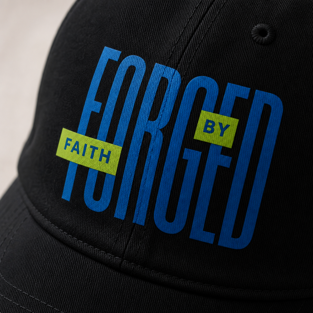 'Forged by Faith' Inspirational Cap