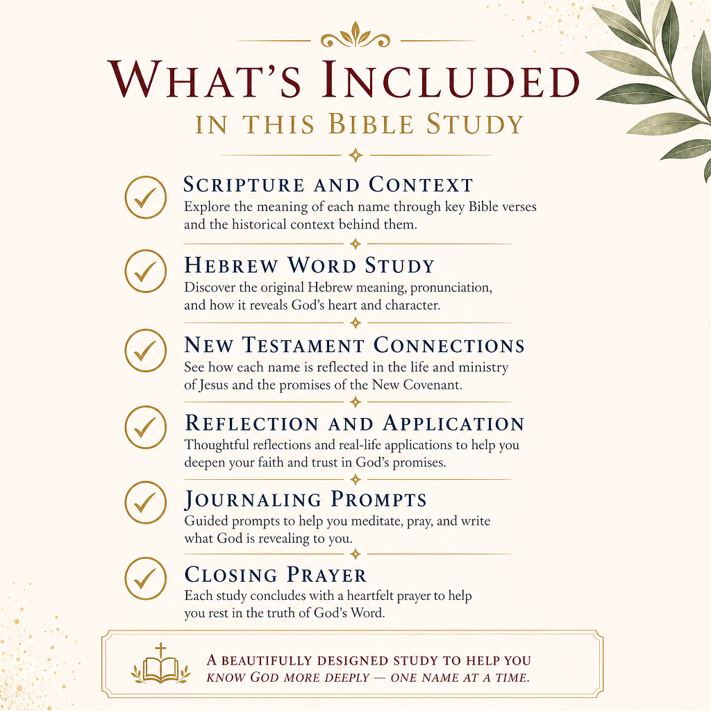 Yahweh Rapha and Goel Bible Study