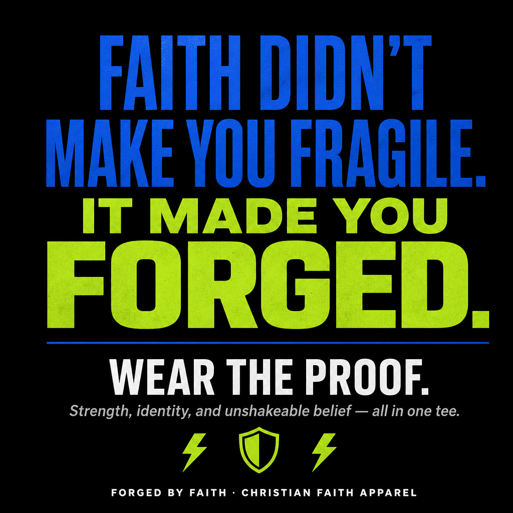 'Forged by Faith' Inspirational T-Shirt