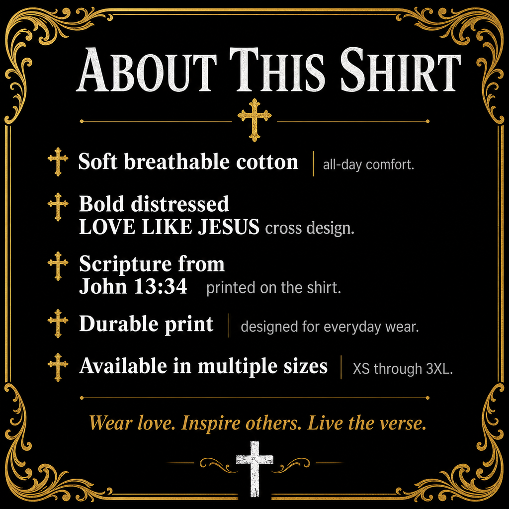 "Love Like Jesus" Inspirational T-Shirt