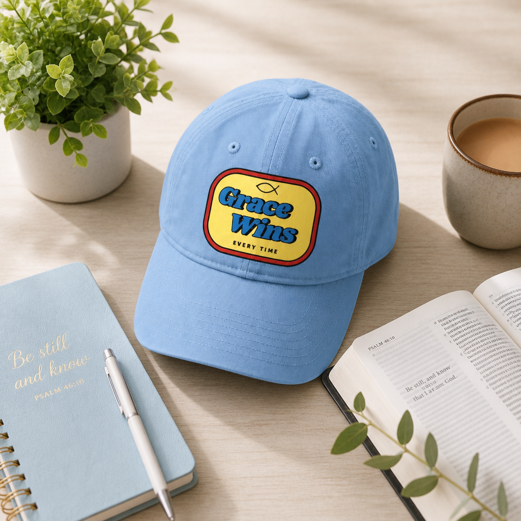 Grace Wins Every Time Baseball Cap