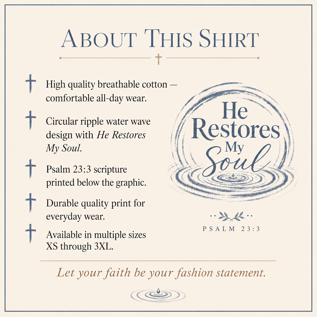 He Restores My Soul T-Shirt
