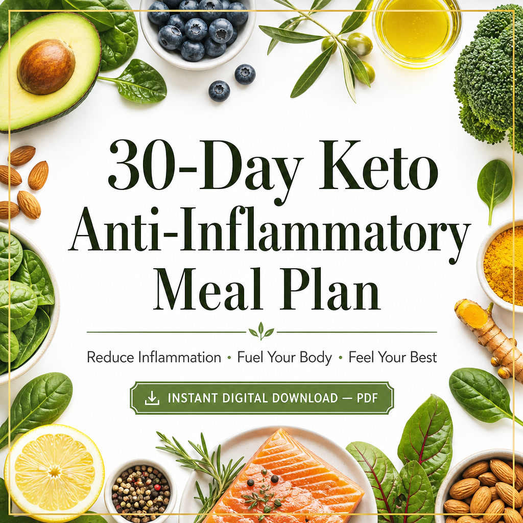 30‑Day Keto Anti‑Inflammatory Guide for Women | Faith‑Based Wellness Plan