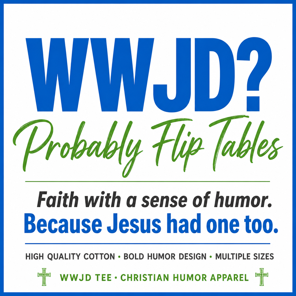 'WWJD? Probably Flip Tables' Graphic T-Shirt