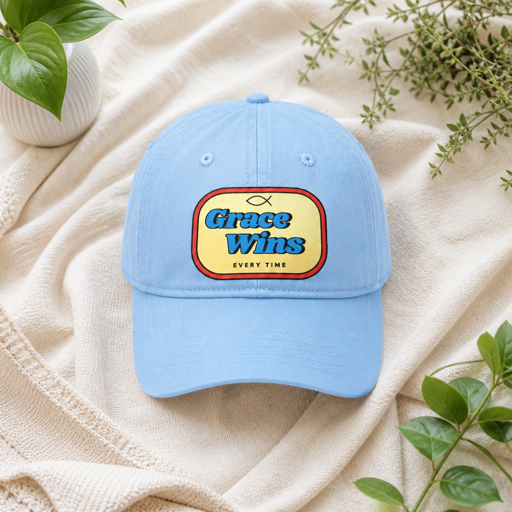 Grace Wins Every Time Baseball Cap