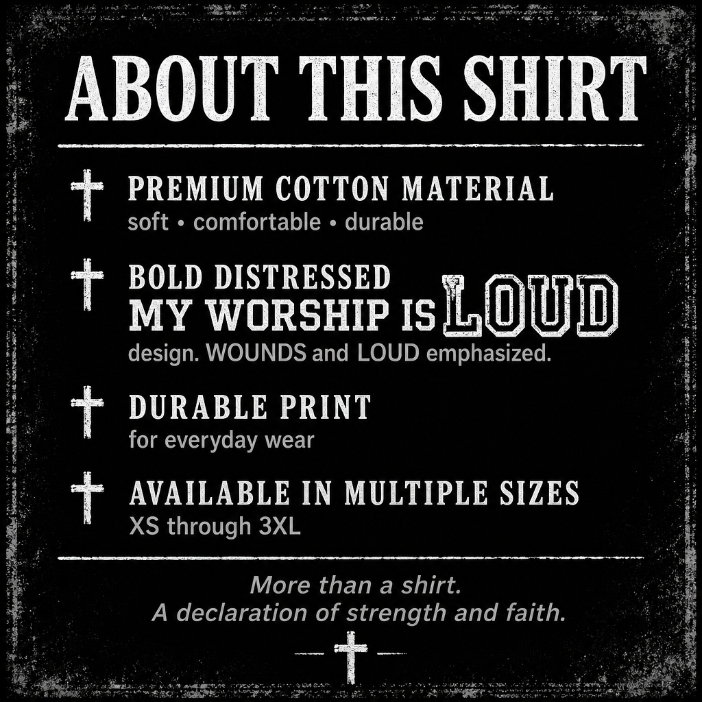 'Loud Worship' Inspirational Christian T-Shirt