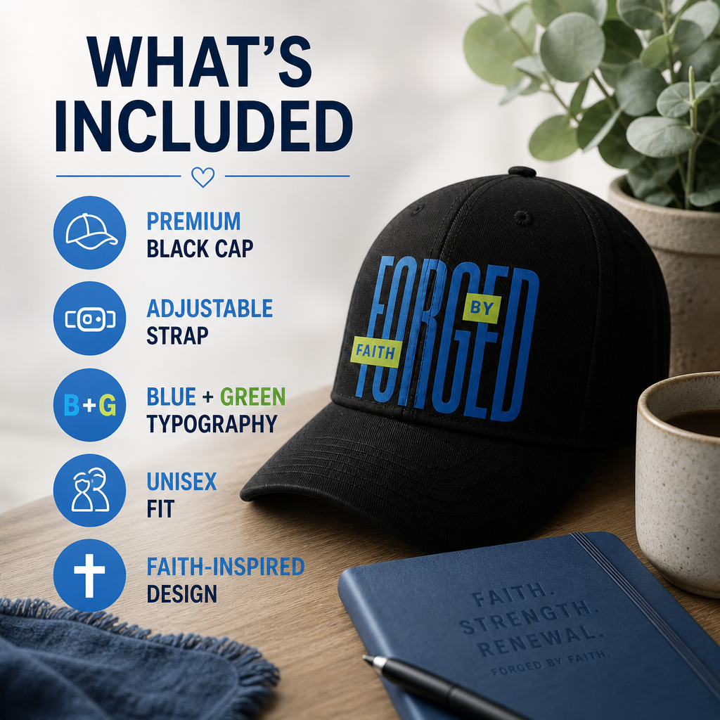 'Forged by Faith' Inspirational Cap