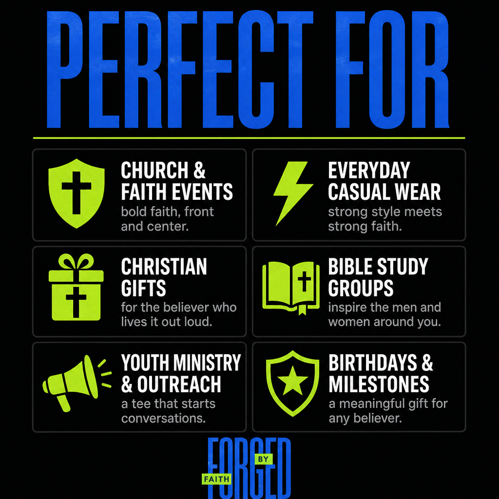 'Forged by Faith' Inspirational T-Shirt