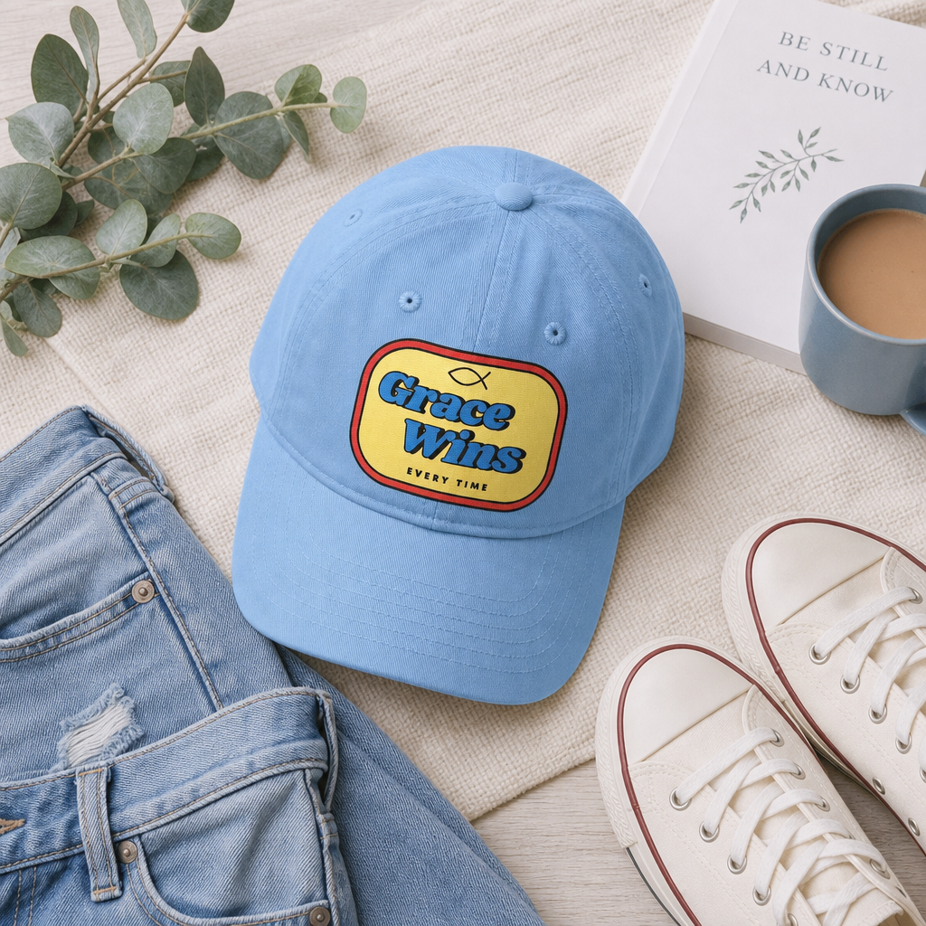 Grace Wins Every Time Baseball Cap
