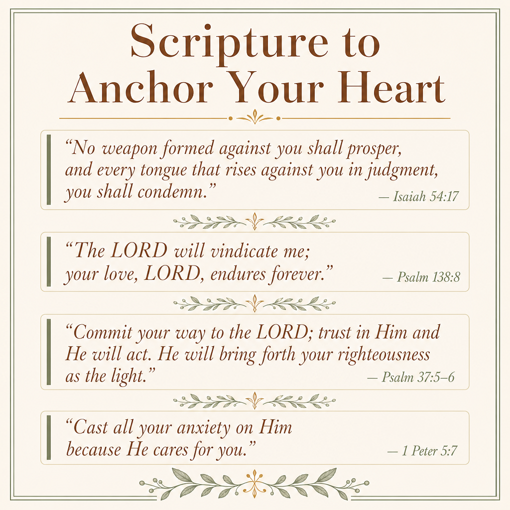 Healing When Falsely Accused