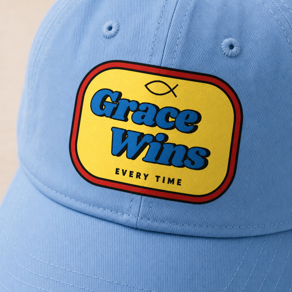 Grace Wins Every Time Baseball Cap