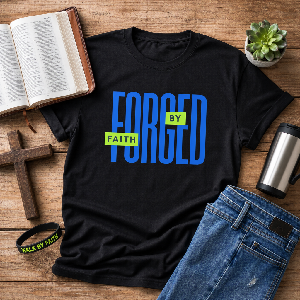 'Forged by Faith' Inspirational T-Shirt