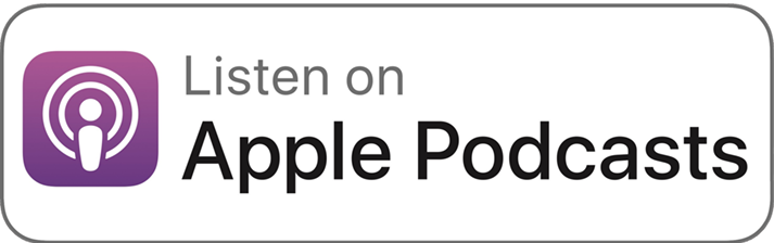 Apple Podcasts logo with text 'Listen on Apple Podcasts'