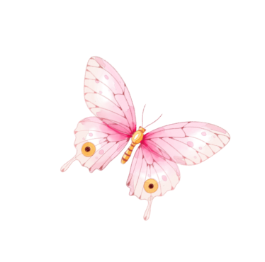 Pink butterfly with intricate wing patterns and eye spots on the lower wings.