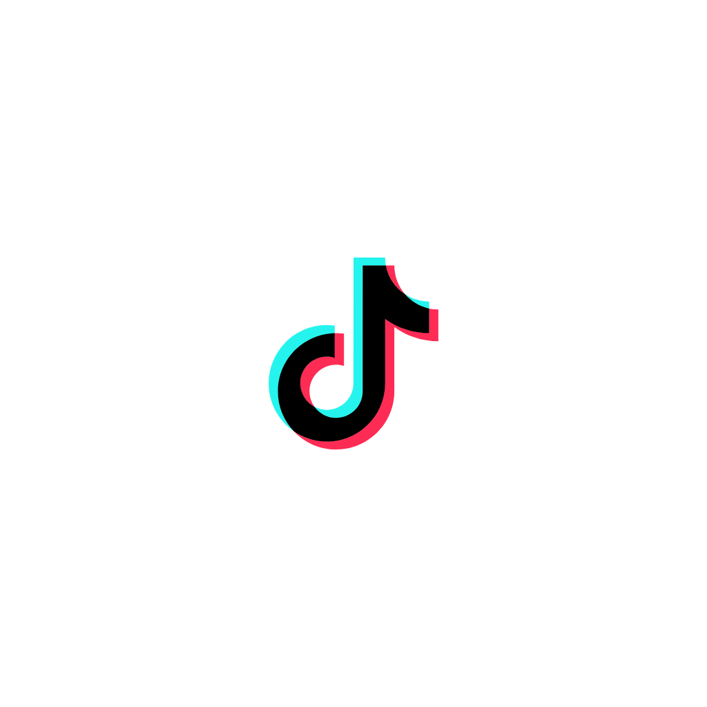 TikTok logo with a black background and a white circle.