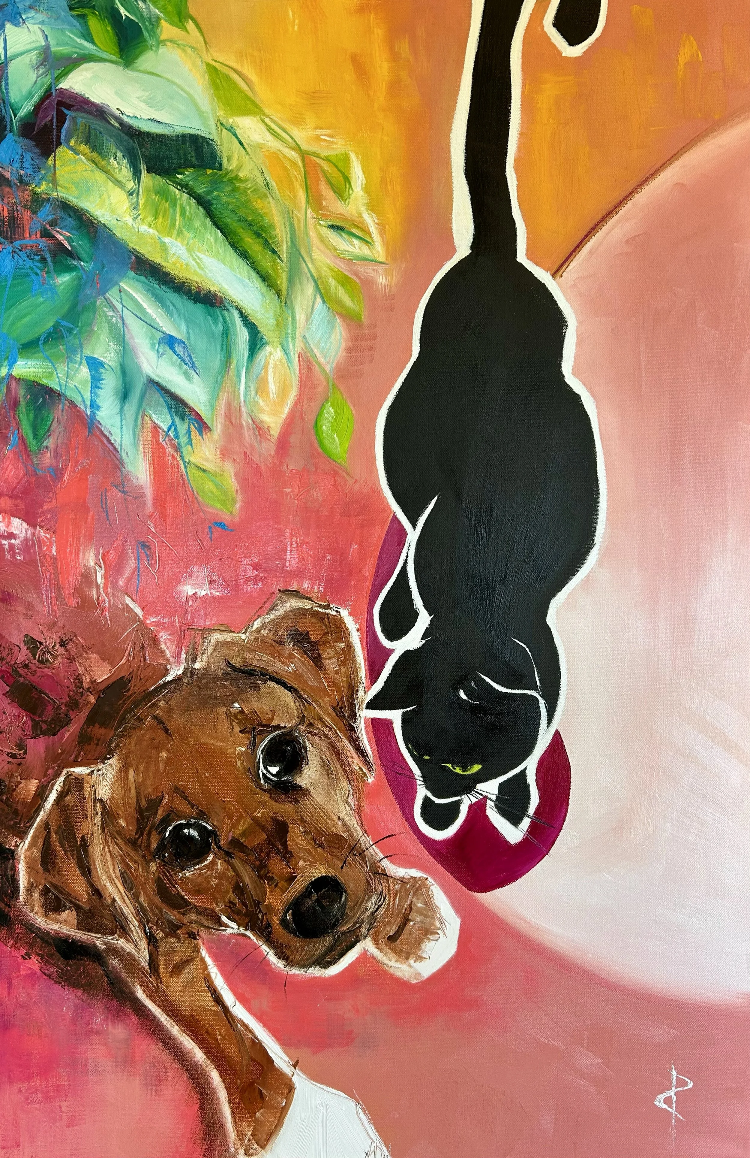 Sunday & Coda, 2026.
Oil on canvas,
91.44 x 60.96 cm
(36 x 24 in).