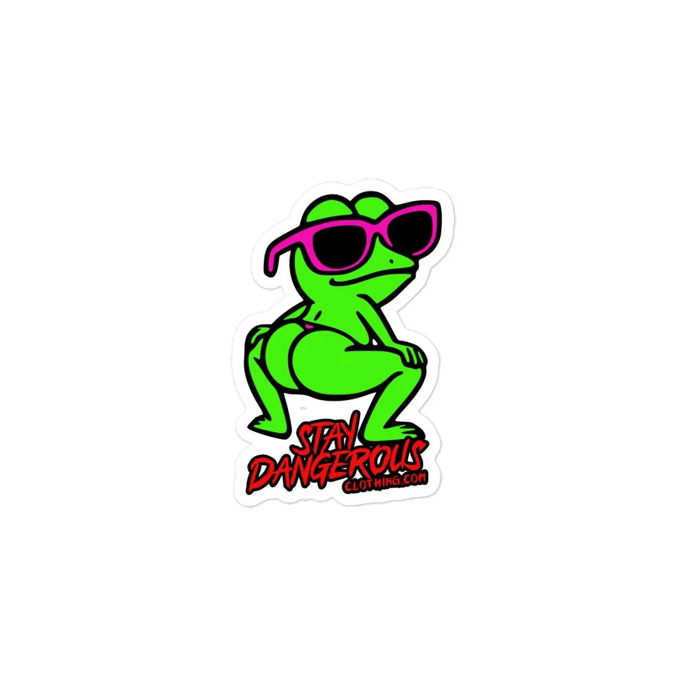 Stay Dangerous Frog Stickers