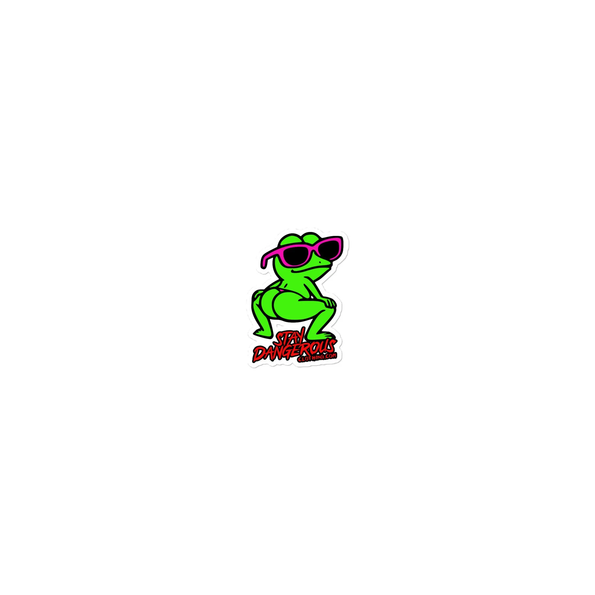 Stay Dangerous Frog Stickers