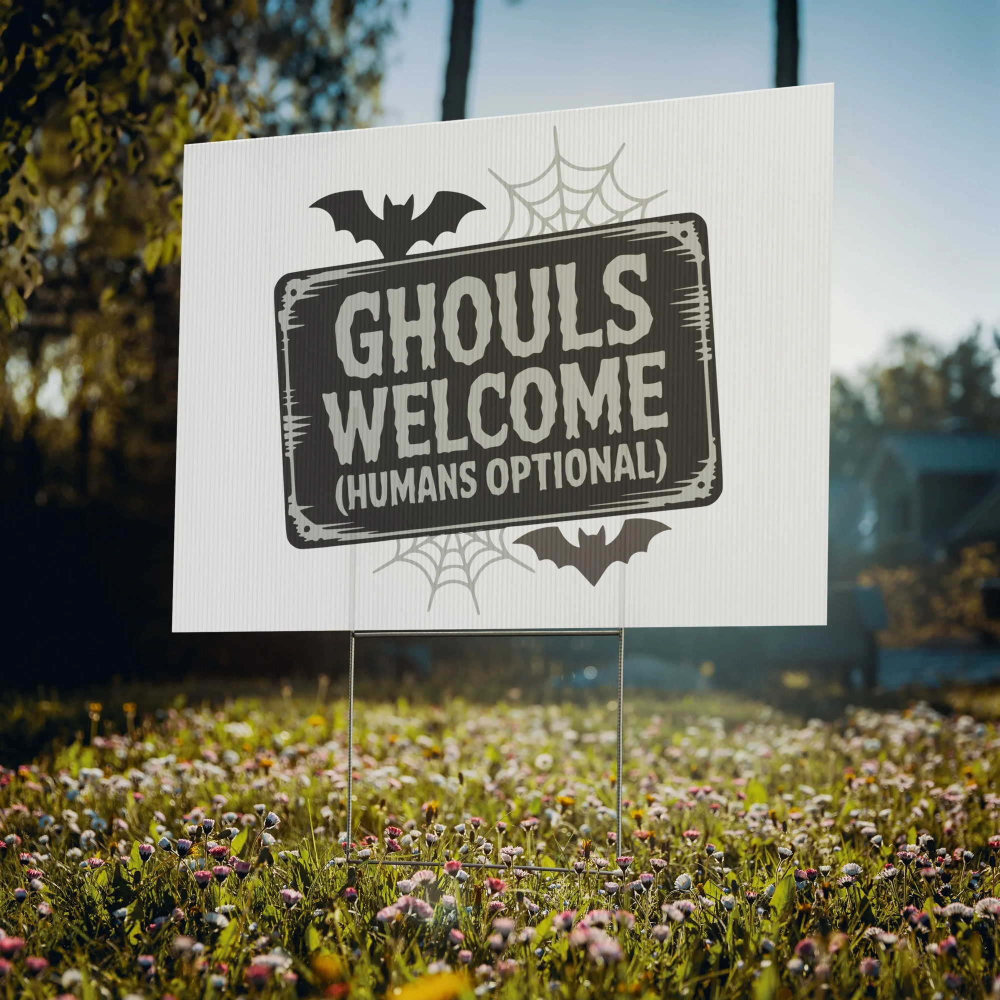 Ghouls Welcome Yard Sign
