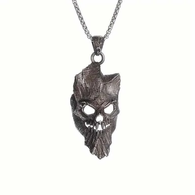 The Mask Pendant Necklace.